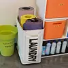 Cesta de roupas sujas com rodas estilo japonês Casa Oxford Pano Cesta de roupa suja Armazenamento de roupas Cesta de roupas sujas Cesta de armazenamento de tapete de ioga