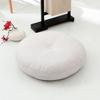 Almofadas de Futon de Algodão e Linho Tecido Espesso Redondas Janela de Sacada Japonesa Peitoril da Janela Tatami Chão Meditação Removível e Lavável