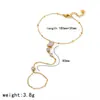 Conjunto de Joyería de Acero Inoxidable con Incrustaciones de Diamantes Estilo Lujo, Oro de 18K con Múltiples Piedras de Circonita, Sensación de Alta Gama