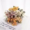 Ramo de Rosas Pequeñas Artificiales Vintage de Múltiples Cabezas de Otoño, Arreglo de Rosas Silvestres, Flores Decorativas para Casa de Huéspedes, Arreglo Floral, Flores Falsas Escénicas