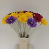 Flores artificiais para o Dia do Professor, margaridas africanas, buquês de flores preservadas, arranjos florais para decoração de cenários, enfeites de flores artificiais, materiais DIY, arte floral