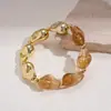 Pulsera Geométrica Irregular de Cuentas Acrílicas Estilo Étnico Europeo y Americano Pulsera Elegante de Gama Alta de Nicho Retro Pulsera