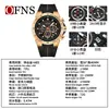 Reloj para Estudiantes Nuevo Ofns Resistente al Agua Luminoso Tres Ojos Seis Manecillas Reloj Casual Multifuncional de Negocios para Hombre Reloj de Cuarzo