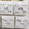 Novos Brincos Femininos Versáteis Estilo Coreano, Conjunto Simples de 5 Pares, Acessórios de Orelha com Pérolas Fofos, Atacado da Loja de Dólar