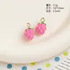 Abeja y MargaritaAleación Esmalte Perla Abeja Flor Fresa Colgante Accesorios para Pulsera DIY