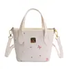 Bolso Pequeño Estilo Cesta con Estampado Floral Dulce para Mujer, Nuevo Modelo 2026, Bolso de Mano para el Trabajo, Bolso Cubo, Bolso Cruzado Versátil para Principios de Primavera
