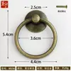 Chengyu Tirador Estilo Antiguo Simple Aleación de Zinc Redondo de un Solo Agujero Anillo de Tirar Tirador para Cajón Armario Puerta Ferretería para Muebles