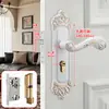 Cerradura de Puerta de Dormitorio Estilo Europeo Cerradura de Puerta Interior Sin Taladro Cerradura de Puerta Doméstica Puerta de Madera Manija de Puerta Universal Reemplazo de Cerradura de Puerta Vieja