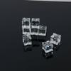 Accesorios de fotografía de cubitos de hielo falsos acrílico cuadrado cuadrado cuadrado simulación transparente partículas de hielo accesorios de disparo piedra de cristal