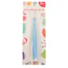 Tarjeta de Inglés Montada Bebé Silicona Suave-Cabeza Cuchara Bebé Entrenamiento Cuchara Vajilla Infantil Dibujos Animados Silicona Cuchara