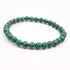 Pulsera de Cristal Natural, Simple de un Solo Círculo con Cuentas Redondas Joyería Transfronteriza, Joyería Estilo Pareja de Ágata Roja, Pulseras de Cristal para la Mano