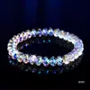 Pulseira Doce e Colorida de Contas de Vidro Joias de Cristal de Imitação Femininas Joias da Coreia Pulseira da Sorte para o Ano