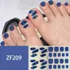 Pegatinas para Uñas de los Pies con Patrón Estéreo Zf Parches de Manicura 3D Imitación Diamante Impermeables y de Larga Duración Blanqueamiento Uñas de los Pies Pegatinas Completas para Pies