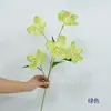 Flor Artificial de Seda con 5 Cabezas, Tallo Único Impreso en 3D de Orquídea Phalaenopsis, Decoración de Salón de Bodas, Accesorio para Fotografía, Escaparate, Flor de Año Nuevo