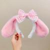 Tiara de cachorro com orelhas grandes fofa, pelúcia de desenho animado, tiara de cachorro Yugui, cosplay, celebridade da internet, laço, vendendo acessórios de cabelo fofos para mulheres