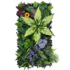 Planta Verde Simulada Cabezal de Puerta Decoración Interior Fondo Césped de Plástico Flores Falsas