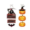 Nuevos Productos Transfronterizos 20.25 millones Decoración Fiesta de Halloween Calabaza Murciélago Colgante de Puerta Festival de Fantasmas Arreglo de Escena Colgante de Halloween