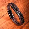 Pulseiras de Couro Artesanais Populares Europeias e Americanas, Tendência Multicor Simples e Versáteis, a Primeira Escolha para o Dia a Dia