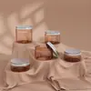 Venta al por mayor 180/240/300/360/480g Frasco de Gel Plástico Translúcido Botella de Exfoliante Corporal Mascarilla para el Cabello Mascarilla de Barro