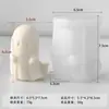 Jiahuimei Halloween Diabo Abóbora Gesso Aromaterapia Molde DIY Halloween Fantasma Vela Molde de Silicone