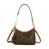 Bolsa de Axila Outono 2026 Estampada Fashion Retrô Feminina Versátil para o Dia a Dia Grande Capacidade Ombro Único Transversal Bolsa de Bolinho
