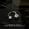 Destello Explosivo~Anillo Vintage de Zirconia Doble Cabeza para Mujer Diseño de Nicho Lujo Accesible Anillo para Dedo Índice Joyería de Mano de Apilamiento de Gama Alta para Mujeres