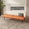 Sofá Moderno de Lujo Ligero Nórdico Apartamento Pequeño Apartamento Minimalista Tienda de Ropa de Celebridad de Internet Habitación de Alquiler Tela Tecnológica Sofá de Bloques de Color