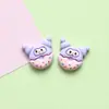 Accesorios de resina coolomi morados al por mayor DIY pegamento de crema accesorios para funda de teléfono pegatinas para vaso de agua accesorios para cabeza de pulsera