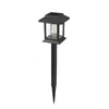 Luzes Solares de Jardim para Exterior, Pequenas Casas de Pátio Atmosféricas à Prova d'Água, Luzes Decorativas de Paisagem, Mini Luzes com Sensor de Cabeça Dupla