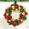 Guirlanda de Natal de Veludo Transfronteiriça Enfeite para Porta da Frente Laço Trançado DIY Decoração de Natal Ornamento Pendurado