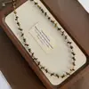 Colar de Pedra Olho de Tigre com Contas Estilo Retro Outono e Inverno Maillard Corrente para Clavícula Colar Elegante da Moda Joias para Mulheres de Alta Qualidade