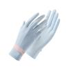 Luvas de protetor solar de seda de gelo verão feminino anti-ultravioleta fino ao ar livre antiderrapante respirável equitação luvas de dedo legal
