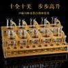 Copa de Licor con Incrustación de Lámina de Oro, Copa de Cristal Integrada para Licores, Set de Caja de Regalo, Modelo de Regalo para el Hogar, Dropshipping de una Pieza