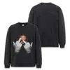 Camiseta de manga larga con lavado pesado tipo copo de nieve estilo americano Stewell Drake para hombre y mujer, marca de tendencia de comercio exterior de alta costura