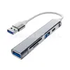 Divisor de Laptop Usb3.0Tipo-C Hub Cinco-em-Um Leitor de Cartão Transmissão de Alta Velocidade