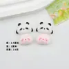 Dibujos Animados Lindo Casual Panda Resina Accesorios DIY Hecho a Mano Crema Gel Pasador Hebilla de Zapato Pegatina de Refrigerador Material para Joyería