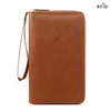 Bolsa para documentos de nuevo estilo, tarjetero de seguridad RFID antirrobo, bolsa con cremallera para pasaporte, funda de pasaporte de viaje multifuncional
