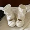Botas Maillard Femininas 2026 Primavera e Outono Botas Curtas Super Populares, Botas Empilháveis, Sapatos Mary Jane com Fivela de Cinto de Uso Duplo para Mulheres
