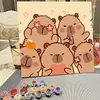 Pintura acrílica dibujos animados infantiles hecho a mano diy pintura al óleo digital pintura al óleo al por mayor verano graffiti decoración para colorear pintura para colgar