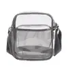 Bolso de Hombro de PVC Transparente Gran Capacidad Bolso Cruzado para Deportes al Aire Libre Bolso de Hombro Visual Multifuncional Bolso de Cofre Portátil de Almacenamiento