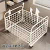 Cesta para Ropa Sucia Debajo del Gabinete con Ruedas, Cesta Móvil de Gran Capacidad para Ropa Sucia, Cesta de Almacenamiento para Ropa Sucia, Estante de Almacenamiento para Lavabo Doméstico