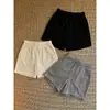 Pantalones Cortos Deportivos de Pijama para Mujer, Estilo Sencillo, Cintura Elástica con Cordón, Verano, Rectos, Sueltos, Versátiles, Amigables con la Piel, Transpirables, Pantalones para el Hogar