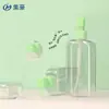 Botella Cuadrada de Loción de 200 ml, Limpiador Facial, Jabón de Manos, Botella Dispensadora de Champú de Plástico PET con Bomba, Boca de Rosca 24