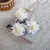 Flor Artificial três cabeças pintura a óleo daliju salão de casamento decoração suave Flor Estrada arranjo de flores dalihua flor de seda decoração de casa