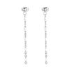 Pendientes Populares de Acero de Titanio para Damas Europeas y Americanas Estilo Bohemio Borla Simple Pendientes para Damas Venta al por Mayor de Comercio Exterior