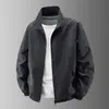 Novas Jaquetas de Primavera e Outono para Homens e Mulheres, Corta-ventos Leves de Camada Única, Jaquetas Esportivas Casuais sem Capuz e com Gola Alta, Jaquetas de Moda para Exterior