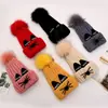 Gorro para Niños Otoño e Invierno Terciopelo Engrosado Cálido Bebé Bebé Masculino y Femenino Protección para Orejas Más Algodón Gorro de Lana Tejido para Niños