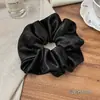 Anel de Cabelo de Cetim Liso Colorido Elegante para Cabelo Tipo Intestino Grande Feminino Elástico Alto Corda de Cabelo para Rabo de Cavalo Acessórios de Cabelo Novo Estilo 2025 Sem Danificar o Cabelo