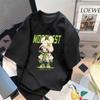 Venta al por mayor del fabricante Tendencia Verano Estilo Americano Estampado de Texto Patrón Manga Corta Versátil Moda Holgado Cuello Redondo Top para Hombre