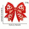 Parche de Tela Bordado de Lazo de Dibujos Animados Dulces Serie Roja Parche Decorativo para Ropa Equipaje Sello Bordado con Respaldo Adhesivo